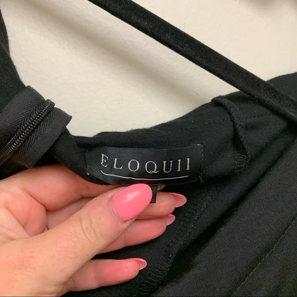 Eloquii Black Off Shoulder Top - Picture 7 of 12